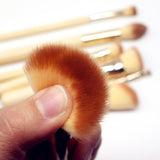 8-Piece Bamboo Makeup Brush Set - AVENUE 72